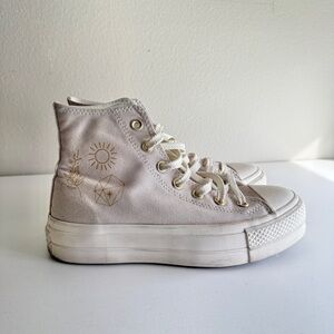 Converse CTAS Hi Lift 'Golden Elements' Women's Platform Sneakers W7.5